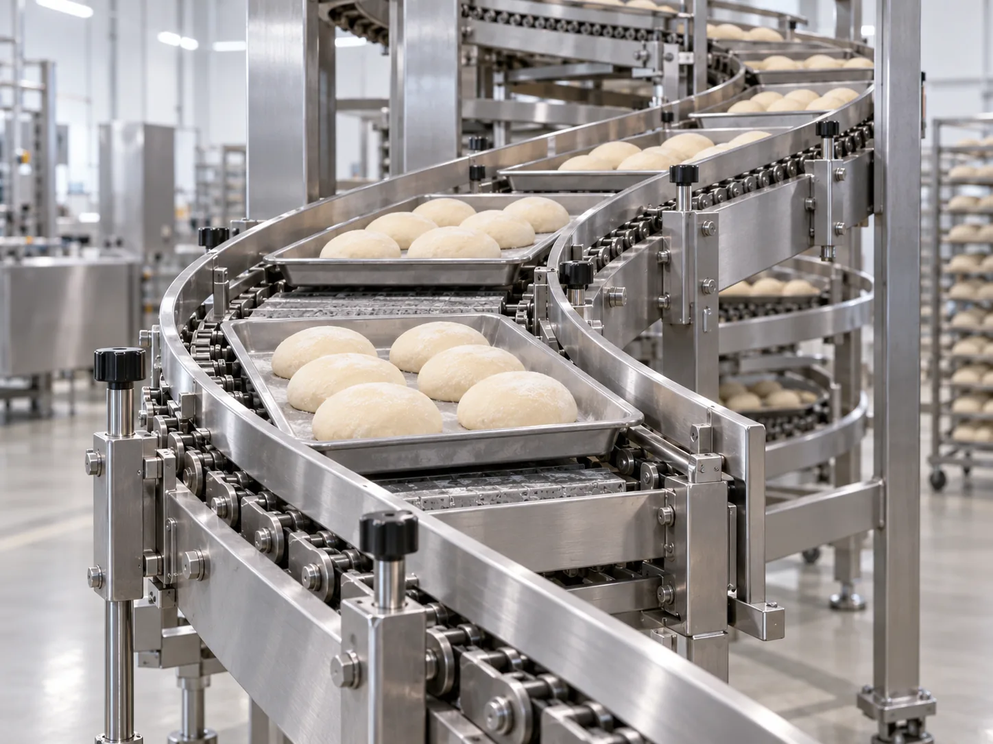 Conveyor Chain Pitch vs Inside Width bakery process context
